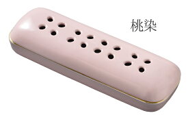 【短寸線香】寝かせる線香皿2〔大〕有田焼　無地〔瑠璃・桃染〕【大サイズ】【線香皿】【無地】【香炉】【香炉】【線香皿】【お線香】【仏具】【横置き】【かわいい】【陶器】【おしゃれ】【寝かせる】【お線香 横置き】【横置き 香炉】【横置き】【香炉】