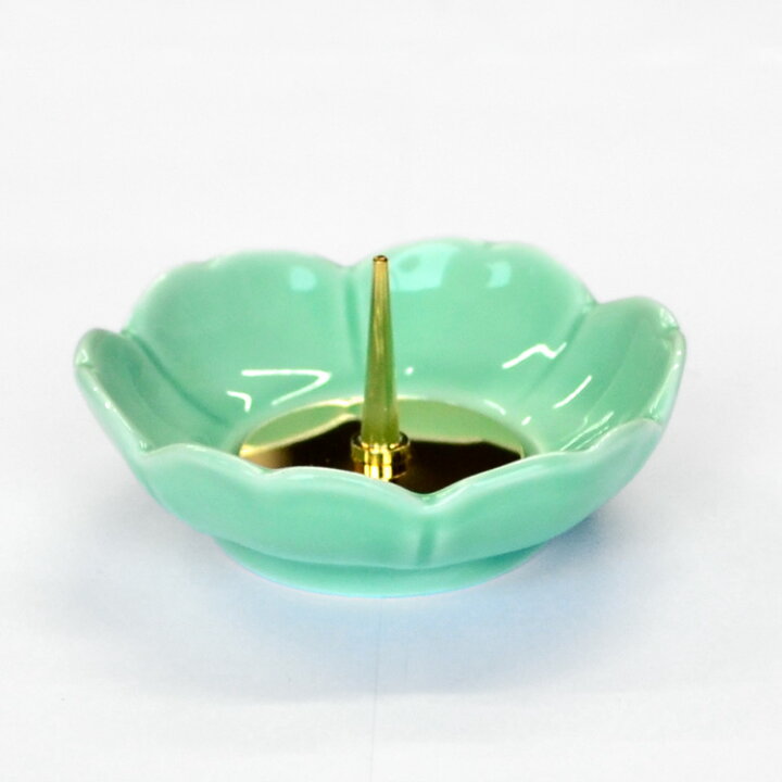 楽天市場】花形燭台〔青〕【燭台】【ろうそく立て】【絵ろうそく  