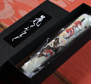 【越後花ろうそく】手描き絵ろうそく「梅」15cm1本入り【新潟生まれの手描き絵ろうそく】絵蝋燭 絵ローソク 花ろうそく 進物 お彼岸 お盆 新盆見舞 喪中見舞 月命日 御供 供花 ろうそく 灯