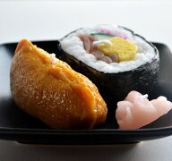 カメヤマ「助六寿司キャンドル」いなり寿司と太巻き寿司のセット/ガリ付き好物蝋燭 好物ローソク 好物ろ…