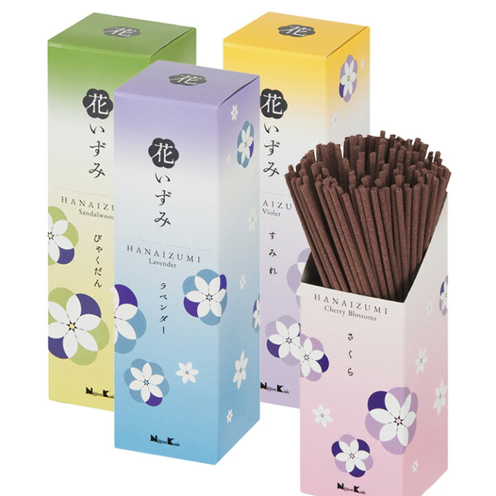 楽天市場】【今だけ送料無料】日本香堂「花いずみ」 4箱入りアソート 
