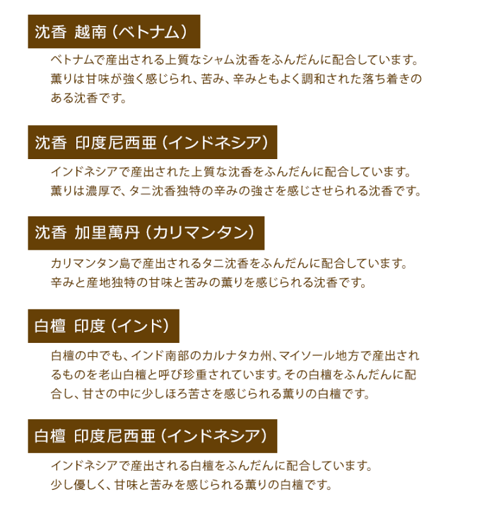 楽天市場】【香りのお試しセット】【菊寿堂】香木吟味「5種のお 楽天市場】【香りのお試しセット】【菊寿堂】香木吟味「5種のお