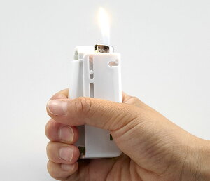 軽着火プッシュライター補助具【8個までネコポス対応OK】【かる〜く着火のかるちゃっか】【日常の着火に】【仏壇】【ライターなし】【補助具】【ライター】【アイデア雑貨】【便利グッ