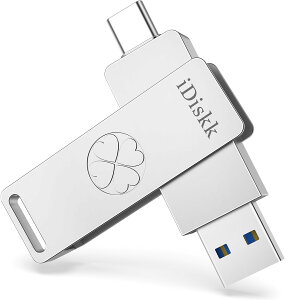 iDiskk \bhXe[g128GB iPhone16/15tbV USB3.2 Gen2 őǎ葬x500MB/s nCXs[hyUSB3.2+Type-CRlN^ pAPPgpƕsgpIzOTGOtUSBfBXN X