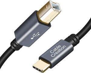 USBv^[P[u 4.5m, CableCreation USB Type C to USB 2.0 Type B v^[XLi[P[u MacBook ProAHPACanonABrotherAEpsonADellASamsung̃v^[ȂǑΉ A~VF+PVCP[