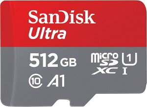 SanDisk (TfBXN) 512GB Ultra microSDXC UHS-I [J[h A_v^[t - 120MB/s C10 U1 tHD A1 Micro SD J[h - SDSQUA4-512G-GN6MA