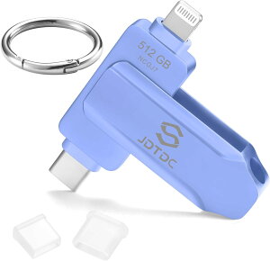 JDTDC 128 GBE256GBE512GB Apple MFi FiPhone USBtbVhCu iPhone [ obNAbv iPad ACtH Lightning ACtH ACpbg X}z ʐ^f[^ۑ ^CvC USB-C A