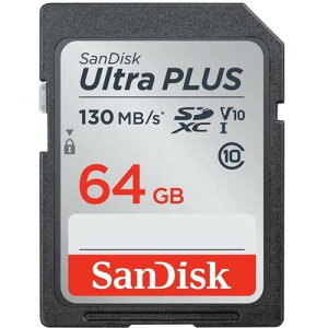 �y�������K�i�z�T���f�B�X�N SanDisk Ultra PLUS SDXC 64GB UHS-I �������[�J�[�h SDSDUW3-064G-JNJIN