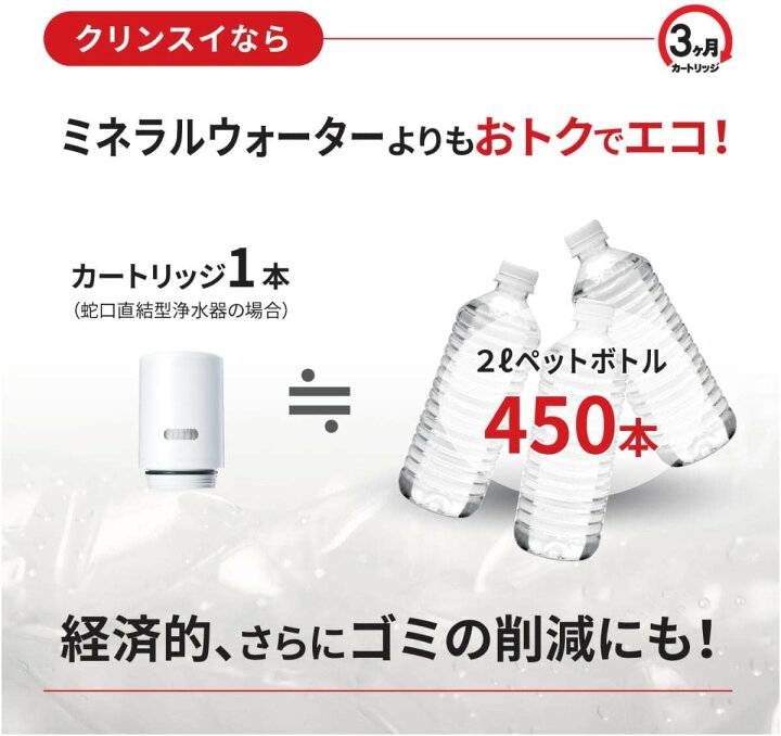 楽天市場】クリンスイ 浄水器 蛇口直結型 CSPシリーズ 液晶機能付き 