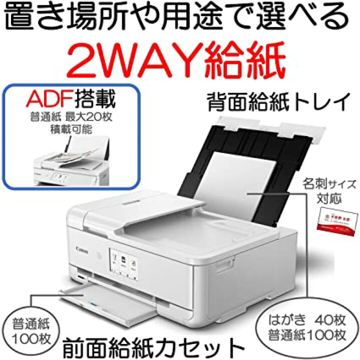 楽天市場】Canon プリンター A3 インクジェット複合機 TR9530 ホワイト 
