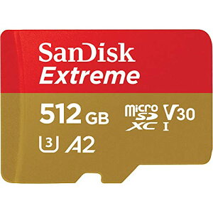 SanDisk }CNSD 512GB TfBXN Extreme microSDXC A2 SDSQXA1-512G-GN6MN SDϊA_v^[Ȃ COpbP[Wi