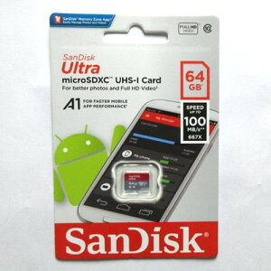 SanDisk TfBXN microSDXC 100MB/s 64GB Ultra SDSQUAR-064G-GN6MN COpbP[Wi sAi