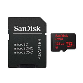 SanDisk 128GB microSDXCカード (スピードクラス Class10, UHS-I, 最大転送速度: 48MB/s)