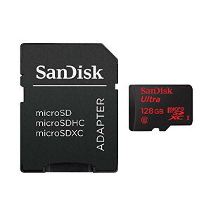 SanDisk 128GB microSDXCJ[h (Xs[hNX Class10, UHS-I, ő]x: 48MB/s)