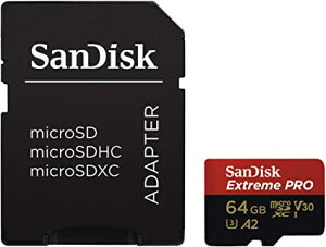 SanDisk ( TfBXN ) 64GB microSD Extreme PRO microSDXC A2 ( Ǎ ő170MB/s  ő90MB/s ) SDSQXCY-064G-GN6MA COpbP[Wi
