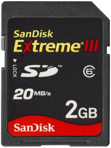SanDisk Extreme III SDカード 2GB Class6 SDSDX3-002G-J21A