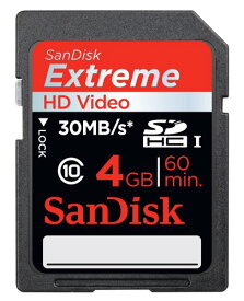 SanDisk SDHCカード Extreme SDHC UHS-1 Class10 4GB SDSDX-004G-J95