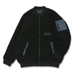 Si10%OFFN[|s ARCHiA[`j@T724108 BLK@oXPbg{[@boa fleece bomber jacket 24FW