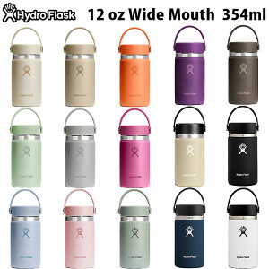 Hydro FlaskinChtXNj@8900140 #5089021 XeX {g  ^u[ HYDRATION 12 oz Wide Mouth nCh[V 12IX Ch}EX 354ml 25SS