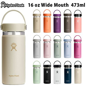 Hydro FlaskinChtXNj@8900150@#5089022@XeX {g  ^u[ HYDRATION 16 oz Wide Mouth nCh[V 16IX Ch}EX 473ml@25SS