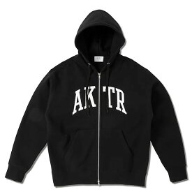 ＜全品10%OFFクーポン発行中＞ AKTR（アクター）　225024010 BK　バスケットボール　パーカー　COLLEGE LOGO SWEAT ZIP HOODIE 25FW
