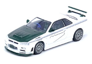 INNO Models 1/64 ���Y �X�J�C���C�� GT-R (R34) NISMO R-Tune MINE'S (�O���[���J�[�{���{���l�b�g)