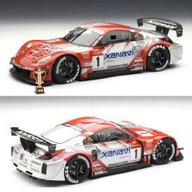 ★【絶版品】オートアート 1/18 JGTC 2004 XANAVI NISMO Z No.1 ※スペシャルリミテッドエディション (本山哲ドライバーフィギア、優勝トロフィー、ディスプレイケース付き)