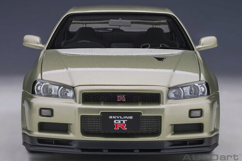 楽天市場 オートアート 1 18 日産 スカイライン Gt R R34 Vスペック Ii ニュル ミレニアムジェイド カーホビーショップ アンサー