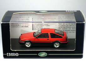 【絶版品】エブロ 1/43 トヨタ スプリンター トレノ (AE86) 1983 レッド