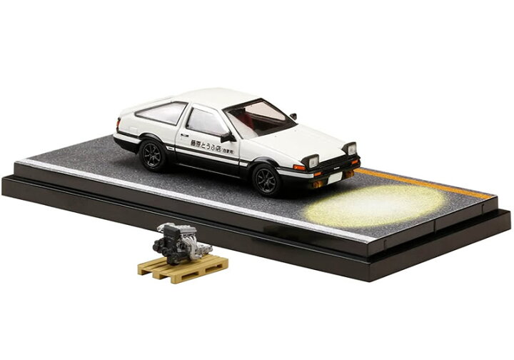 楽天市場 Hobby Japan 1 64 トヨタ スプリンター トレノ Gt Apex Ae86 頭文字d オープンヘッドライト 4a Ge ディスプレイモデル付 カーホビーショップ アンサー