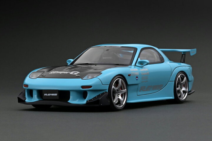 楽天市場 Ignition Model 1 18 マツダ Rx 7 Fd3s Re雨宮 ライトブルー Rp03 18インチホイール カーホビーショップ アンサー