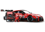 MINI GT 1/64 SUPER GT 2021 NISSAN GT-R NISMO No.23 MOTUL AUTECH GT-R 鈴鹿優勝車 松田次生フィギュア…