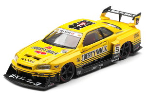 MINI GT 1/64 ���Y �X�J�C���C�� ER34 LBWK �X�[�p�[�V���G�b�g �X�|�[�c�C�G���[ (�E�n���h��)