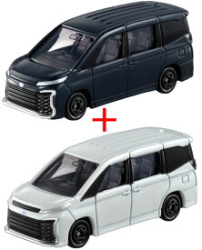 【トミカ064】トヨタ ヴォクシー (通常版 NEWシール 箱＋初回特別仕様 箱) 2台セット