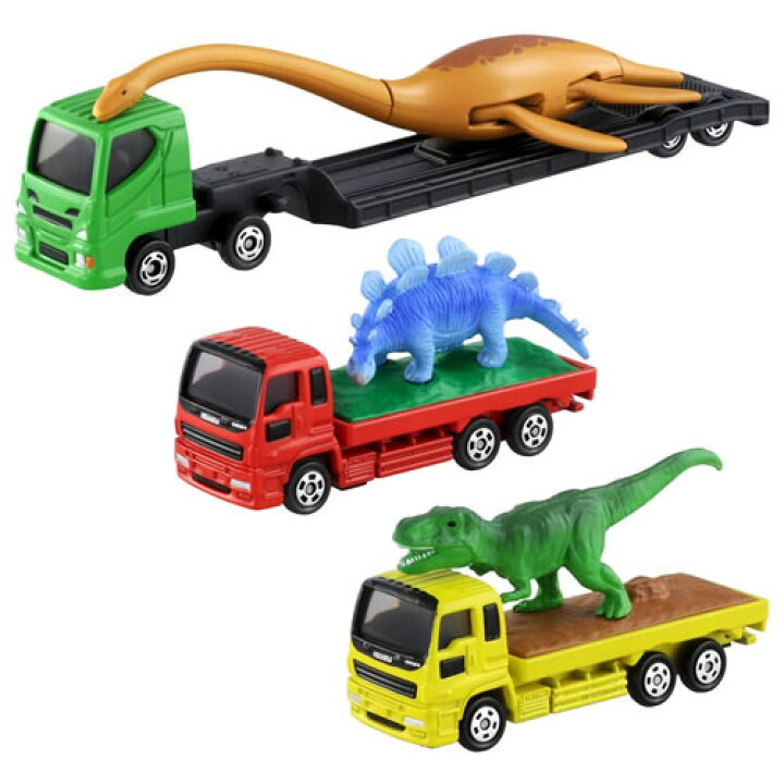 楽天市場】【絶版品】トミカギフト はこんであそぼう！恐竜運搬車 