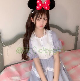 【CityGirl】ガーリー全開、夢かわいいワンピース ワンピ ワンピース セーラー服 かわいい 夢かわいい 春夏 ポップ 韓国 韓国ファッション 韓国スタイル デイリー 個性的 オルチャン ロリータ ゴシックロリータ カワイイ ガーリー レトロ