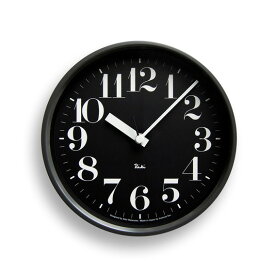 【10％OFFクーポン！6月5日23:59まで】レムノス Lemnos リキスティールクロック ブラック 電波時計 掛け時計 WR08-25BK おしゃれ かわいい オシャレ アナログ 壁掛け時計 かけ時計 時計 見やすい 高級 日本製 北欧 モ