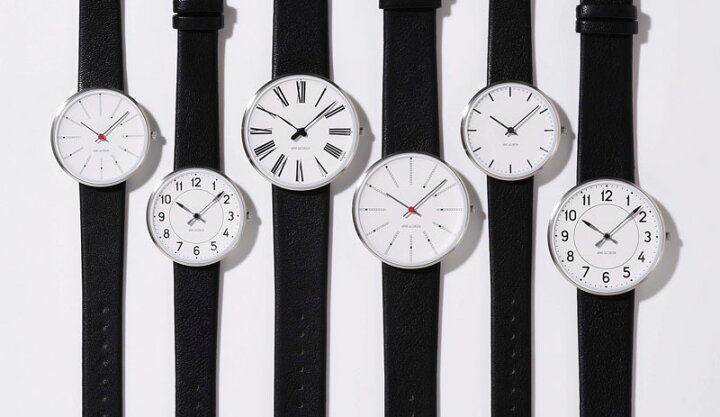 楽天市場】【売れ筋】アルネ ヤコブセン 時計 ローマンウォッチ 34mm 