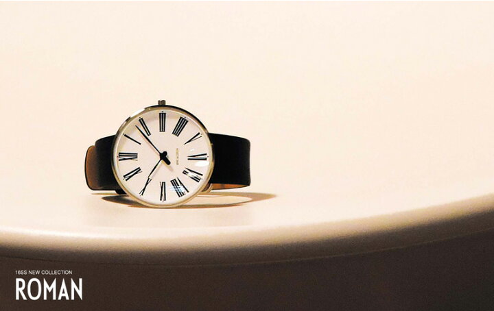 楽天市場】【売れ筋】アルネ ヤコブセン 時計 ローマンウォッチ 34mm 
