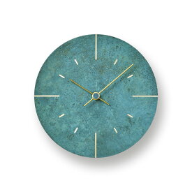 【ポイント10倍！6月1日限定】レムノス Lemnos Orb 斑紋ガス青銅色AZ15-07 GN 掛け時計 おしゃれ かわいい オシャレ アナログ 壁掛け時計 かけ時計 時計 見やすい 高級 日本製 北欧 モダン 真鍮 アンティ
