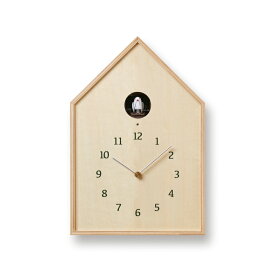 レムノス Lemnos Birdhouse Clock カッコー時計 ナチュラル16-12 NT 掛け置き兼用時計 おしゃれ かわいい オシャレ アナログ 壁掛け時計 かけ時計 時計 見やすい 高級