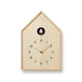 ＼ポイント10倍 24日20:00-25日23:59／レムノス Lemnos Birdhouse Clock カッコー時計 ナチュラル16-12 NT 掛け置き兼用時計 おしゃれ かわいい オシャレ アナログ 壁掛け時計 かけ時計 時計 見やすい 高級