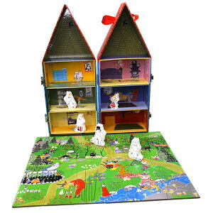【ポイント12倍】ムーミン Moomin ムーミンハウス&木製人形セット パズル付 Barbo Toys バルボトイズ おもちゃ 子供 キッズ トイ グッズ リトルミイ スナフキン ミイ ニョロニョロ 北欧 インテリ