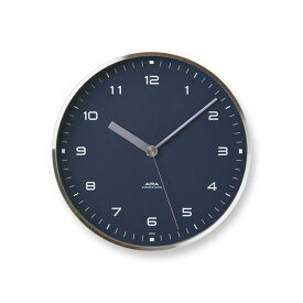 【10％OFFクーポン！6月5日23:59まで】レムノス Lemnos AIRA 掛け時計 ネイビー LC18-03 NV おしゃれ かわいい オシャレ アナログ 壁掛け時計 かけ時計 時計 見やすい 高級 日本製 北欧 モダン 置く スタンド