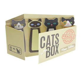 【全品10倍】メール便可 子猫のメモパッド4個セット 糊付き付箋 ブラウン グレー ねこ ネコ 子猫 猫 メモ ふせん メモ帳 セット おもしろ 文具 文房具 プレゼント ギフト オフィス ノート おしゃれ かわいい 北欧 ギフト 誕生日プレゼント インテリア
