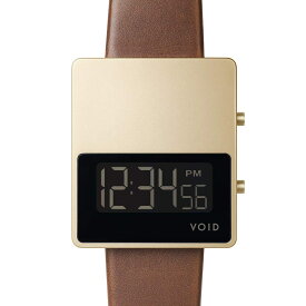 VOID V01MK II 腕時計 V01MKII-GO LB ゴールド ブラウン ヴォイド 時計 ユニセックス デジタル 時計 ユニセックス 男女兼用 デザイナーズ シンプル ミニマム ギフト