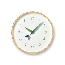 レムノス Lemnos とまり木の時計 アゲハ蝶 SUR18-16 AGEHA 掛け時計 おしゃれ かわいい オシャレ アナログ 壁掛け時計 かけ時計 時計 見やすい 高級 日本製 北欧 モダン 木