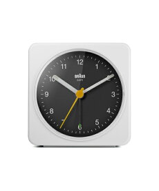 【売れ筋】ブラウン 時計 BRAUN アナログアラームクロック 目覚し時計 ホワイト ブラック BC03WB おしゃれ かわいい アナログ シンプル 大音量 置き時計 置時計 北欧 小さい 大きい An