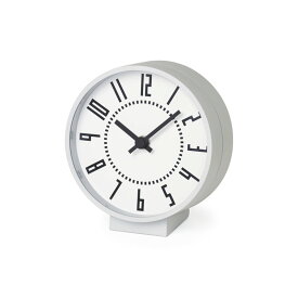 レムノス Lemnos eki clock s ホワイト TIL19-08 WH 置き時計 おしゃれ かわいい オシャレ エキクロック 置時計 電池式 小さい アナログ 日本製 北欧 モダン アンテ