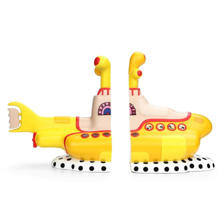 楽天市場】ザ・ビートルズ イエローサブマリン ブックエンド 本立て  